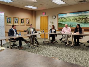 Auditor J.B. McCuskey comes to Mon Health for roundtable on PEIA and health care issues